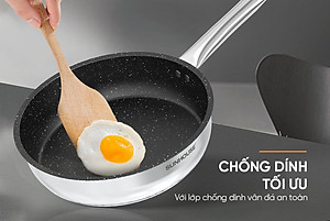 CHẢO Inox Impact Sunhouse ECO IN20-24-26M5 - Đáy từ công nghệ mới Impact Bonding - Dùng được trên mọi loại bếp