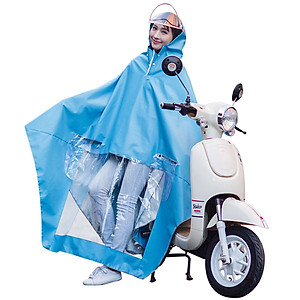 Áo Mưa Phản Quang Chống Thấm Có Kính Che Mặt 2 Đầu Cao Cấp Chất Liệu Dày Dặn - Ngăn Tia Tử Ngoại - Cách Nhiệt Tốt