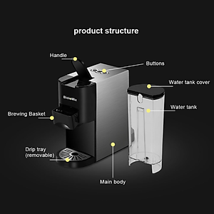 Máy pha cà phê 3 trong 1 phiên bản cao cấp BK-513 thương hiệu BioloMix - HÀNG NHẬP KHẨU