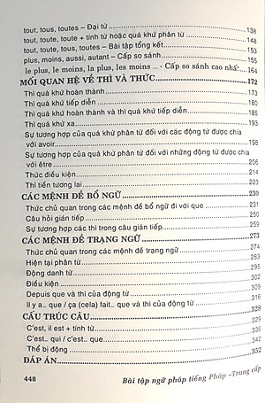 Bài tập ngữ pháp tiếng pháp theo chủ đề ( trình độ trung cấp )