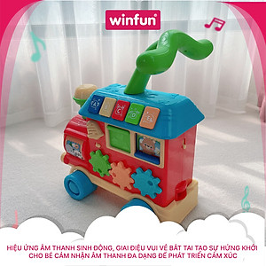 Xe Tập Đi Hình Tàu Hoả Kết Hợp Xe Chòi Chân 2 In 1 Winfun 0803