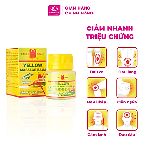 [Chính Hãng Singapore] Dầu Cù Là Con Ó Vàng Yellow Balm 40g - Giảm Đau Hiệu Quả
