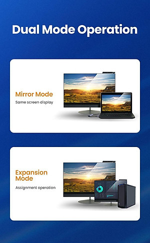 Ugreen UG70693CM323TK 4K 60hz Bộ chuyển đổi HDMI sang USB Type-C màu ghi xám có cổng cấp nguồn micro usb 5v - HÀNG CHÍNH HÃNG