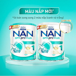 Sữa bột Nestlé NAN OPTIPRO PLUS 1 400G/lon với 5HMO Sản Xuất tại Thụy Sĩ (0 - 6 tháng)