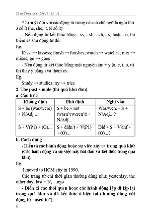 Sách Sổ Tay Tiếng Anh Trung Học Phổ Thông (Lớp 10 - 11 - 12)