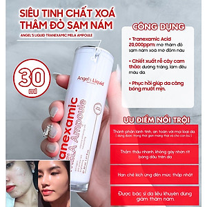 Siêu Tinh Chất Tranexamic Acid Mờ Nám Chuyên Sâu Angel's Liquid Mela Ampoule 30ml