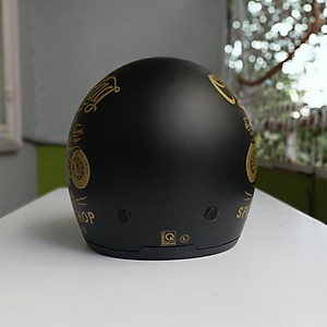 Mũ bảo hiểm Royal kính âm M139 tem V5 đen