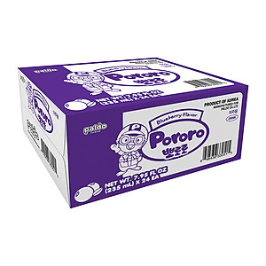 Thùng 24 Chai Nước Uống Pororo Hương Vị Việt Quất 235ml