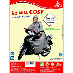 Áo Mưa Bít 1 Người Trùm Đầu COSY, GIÁ SỈ, RANDO Chính Hãng, Không Ướt Ống Quần, Nhựa Cao Cấp Không Thấm Nước