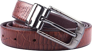 Thắt Lưng Nữ Da Thật Vân Cá Sấu Huy Hoàng HT5122 - Nâu