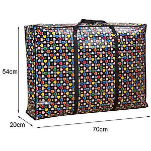 Túi Bạt Chống Thấm Đựng Chăn, Quần Áo, đi du lịch Đa Năng Có Khóa Kéo Tiện Lợi - Giao Hoa Văn Ngẫu Nhiên