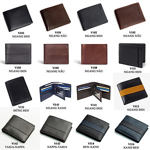 Combo ví thắt lưng nam CB101 Bụi Leather – da bò thật 100%, bảo hành 12 tháng