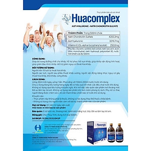 Thực phẩm chức năng Huacomplex phòng ngừa và hỗ trợ điều trị thoá hoá khớp