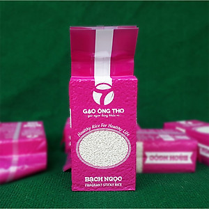 Combo 2 sản phẩm Gạo Ông Thọ - Bạch Ngọc (nếp Bắc) túi 1kg hút chân không. Sản phẩm gạo sạch hữu cơ dinh dưỡng cho sức khỏe