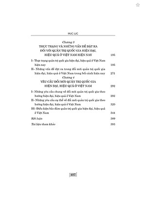 Quản trị quốc gia hiện đại, hiệu quả cơ sở lý luận và thực tiễn ở Việt Nam hiện nay - bản in 2024 (bìa cứng)