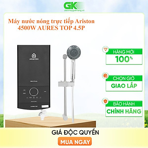 Bình đun nước nóng tức thời Ariston AURES TOP 4.5P - Hàng chính hãng
