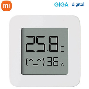 Nhiệt ẩm kế Xiaomi Mijia gen 2 (Mi Temperature and Humidity Monitor 2) - NUN4126GL - Bluetooth - Hàng Chính hãng