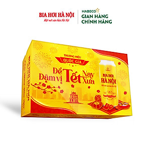 Bia Hơi Hà Nội - Thùng 24 lon 500ml - Phiên bản Tết 2026