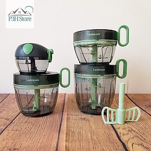 Dụng cụ xay nhỏ thực phẩm Lock&Lock xay tỏi ớt nhiều size Ring Pull Chopper CKS312 CKS313 CKS314 P3hstore