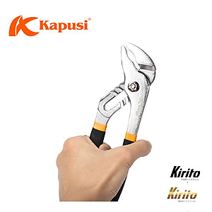 Kìm mỏ quạ cao cấp Kapusi kích cỡ 10 - 12 inch chất liệu thép CR-V, kìm mỏ quạ vặn đai ốc đa năng