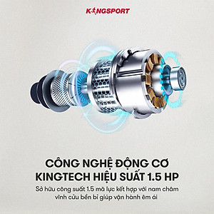 CHỈ GIAO MIỀN BẮC | Máy chạy bộ KINGSPORT ABC thảm chạy kim cương, tốc độ tối đa 8km/h, kèm khóa an toàn, cân nặng phù hợp từ dưới 60kg