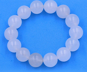 Chuỗi đeo tay đá thạch anh trắng 14 ly - Vòng chuỗi đeo tay đá phong thủy