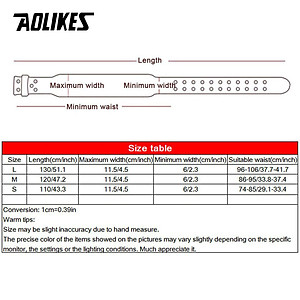 Đai lưng cứng tập Gym AOLIKES YE-YX048 da bò thật có đệm weightlifting belt - Hàng Chính Hãng