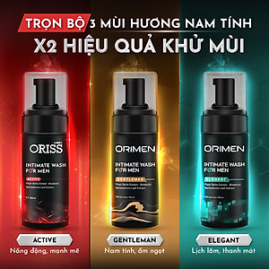 Dung Dịch Vệ Sinh Nam Dạng Bọt Orimen - 120ml/chai