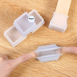 COMBO 4 Miếng Lót Chân Bàn Ghế Silicone Bọc Chân Bàn Ghế Vuông & Tròn Tiện Lợi