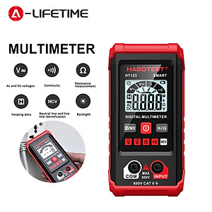Đồng Hồ Vạn Năng Kỹ Thuật Số Mini HT123 - Đo Điện Áp AC/DC Tự Động, Thông Minh