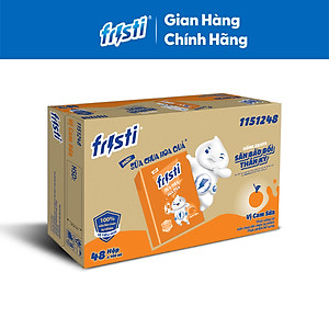 Thùng 48 hộp thức uống từ sữa chua lên men tự nhiên hiệu Fristi 100ml