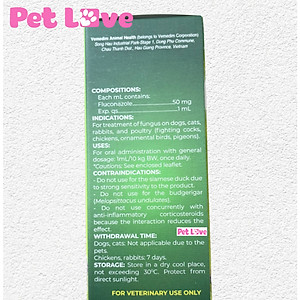 Dung dịch uống Vemedim Flucozol diệt nấm trên chó mèo