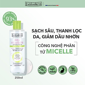 Nước tẩy trang Evoluderm Micellar Cleansing Water 250ml