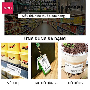 Giấy Decal Nhiệt In Nhãn, Minicode, Đơn Hàng TMĐT Deli -  Cuộn 325 Tờ 10x15cm - Dùng Cho Bill, Mã Vạch, Hóa Đơn, Livestream, Kinh Doanh Online - Không Phai Mực - Hàng Chính Hãng - 12308