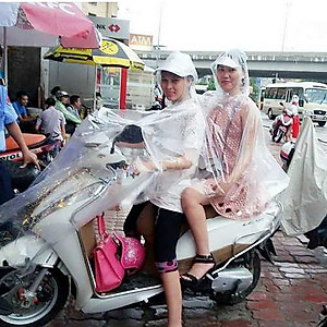 Áo mưa vi sinh trong suốt loại 2 đầu