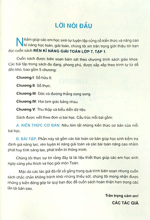 Rèn Kĩ Năng Giải Toán Lớp 7 - Tập 1