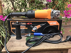 Máy cắt cầm tay công suất  950W,công tắc bóp,lưỡi cắt 100mm chuyên cắt sắt,nhôm,gạch,đá hoa cương,mài góc