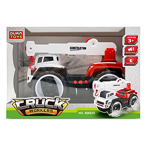 Xe Cần Cẩu - Kỹ Thuật Công Trình Có Nhạc, Đèn Duka 806035