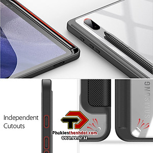 Bao da chống sốc dành cho SamSung Galaxy Tab S7 FE có ngăn đựng bút hiệu Dux Ducis Toby - Hàng nhập khẩu