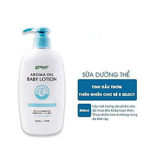 Sữa dưỡng thể tinh dầu thơm thiên nhiên cho bé s select 300ml/chai