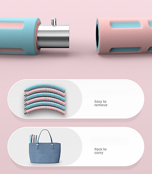 Vòng Lắc Eo Giảm Mỡ Bụng Ống Thép Bọc Mút Xốp - Tùy Chỉnh Độ Nặng - Chính Hãng miDoctor