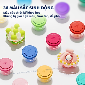 Đất nặn tự khô 24- 36 màu Mideer đất sét tạo hình mô hình AIRY FUN CLAY