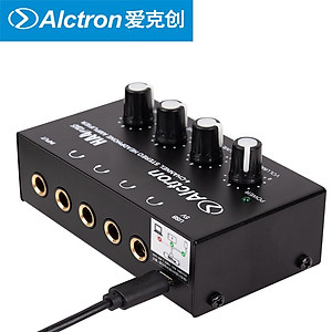 Bộ chia tai nghe 4 cổng Alctron HA4 Plus - Hàng Chính Hãng