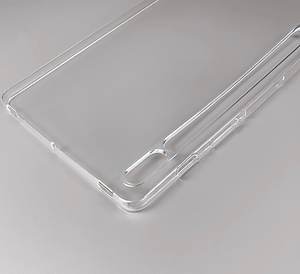 Ốp lưng silicon dẻo trong cho Samsung Galaxy Tab S9 Plus, S9 Fe Plus, Tab S9 ,Tab S9 Fe, Tab S8 Ultra, Tab S8 Plus, Tab S8, Tab S7, Tab S7 Plus , S7 Fe , Tab S7 có gờ bảo vệ camera - Hàng nhập khẩu