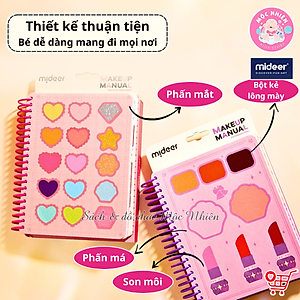 Đồ chơi Sổ Tay Trang Điểm và Tô Màu Nước Công Chúa - Mideer Makeup Manual - Dành cho bé từ 5 tuổi