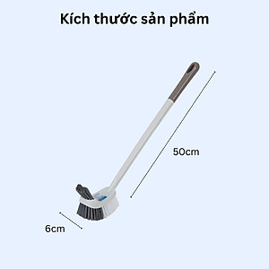 CỌ TOILET CAO CẤP, CỌ CONG 2 MẶT, CHỔI CỌ BỒN CẦU THƯƠNG HIỆU VIỆT NHẬT - Hàng chính hãng