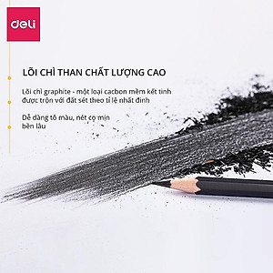 Bộ Dụng Cụ Vẽ Phác Thảo 27 Phụ Kiện Deli - Vẽ Mỹ Thuật - 1 Bộ - 58125