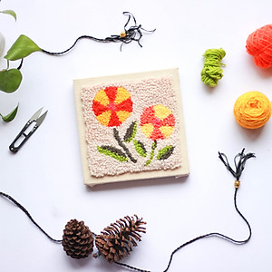 Kim Thêu Nổi Thêu Len Kiểu Oxford Dùng Len Đơn Cỡ Vừa Cán Gỗ Dành Cho Người Mới Bắt Đầu Oxford Punch Needle #8 Fine for Beginner