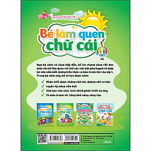 Sách Bé Chuẩn Bị Vào Lớp 1 - Dành Cho Trẻ Từ 4-5 Tuổi - Bé Làm Quen Chữ Cái Tập 2