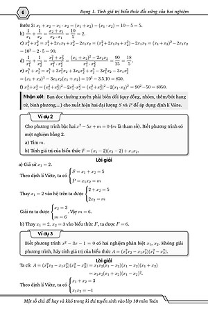 Một Số Chủ đề hay Và Khó trong kỳ thi vào lớp 10 môn Toán